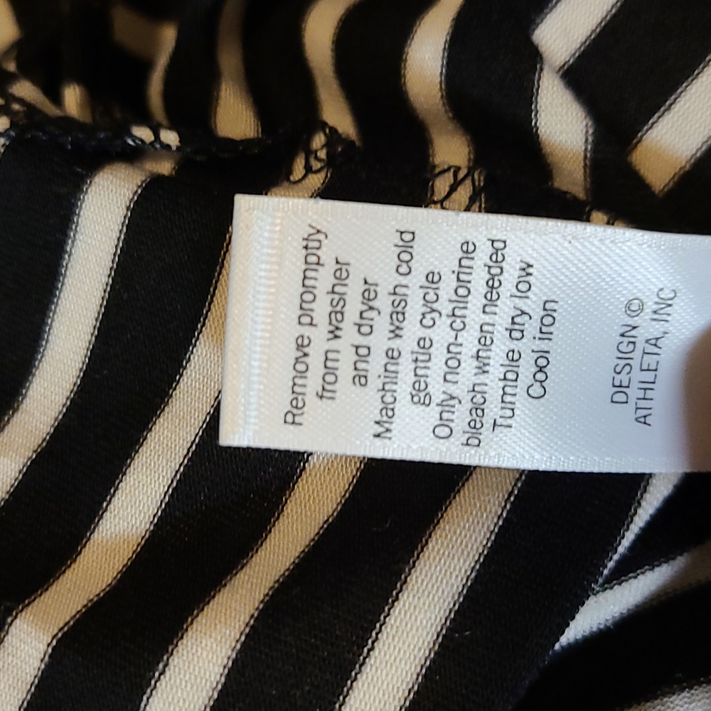 Athleta Striped Sleeveless High Low Shirt - Picture 9 of 9